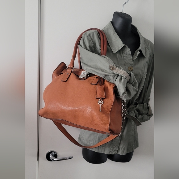 Michael Kors Hamilton Leather Bag - Picture 1 of 12